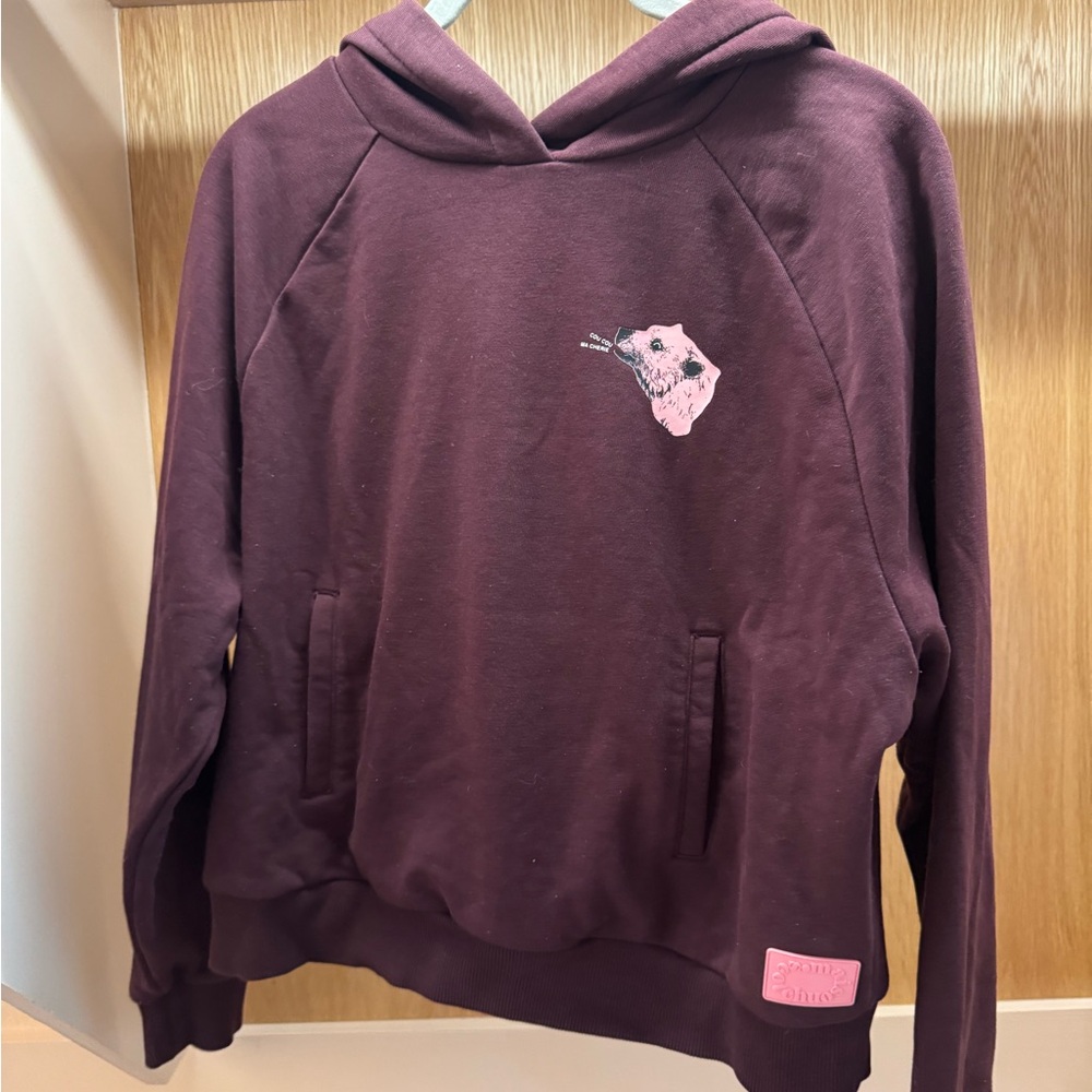 Scotch & Soda graphic crop hoodie